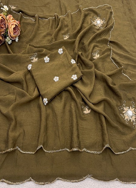 Yalina Soft Crush Silk Fancy Party Wear Saree Wholesalers In Delhi